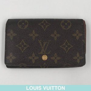 Auth Louis Vuitton Monogram bi-fold wallet M61730